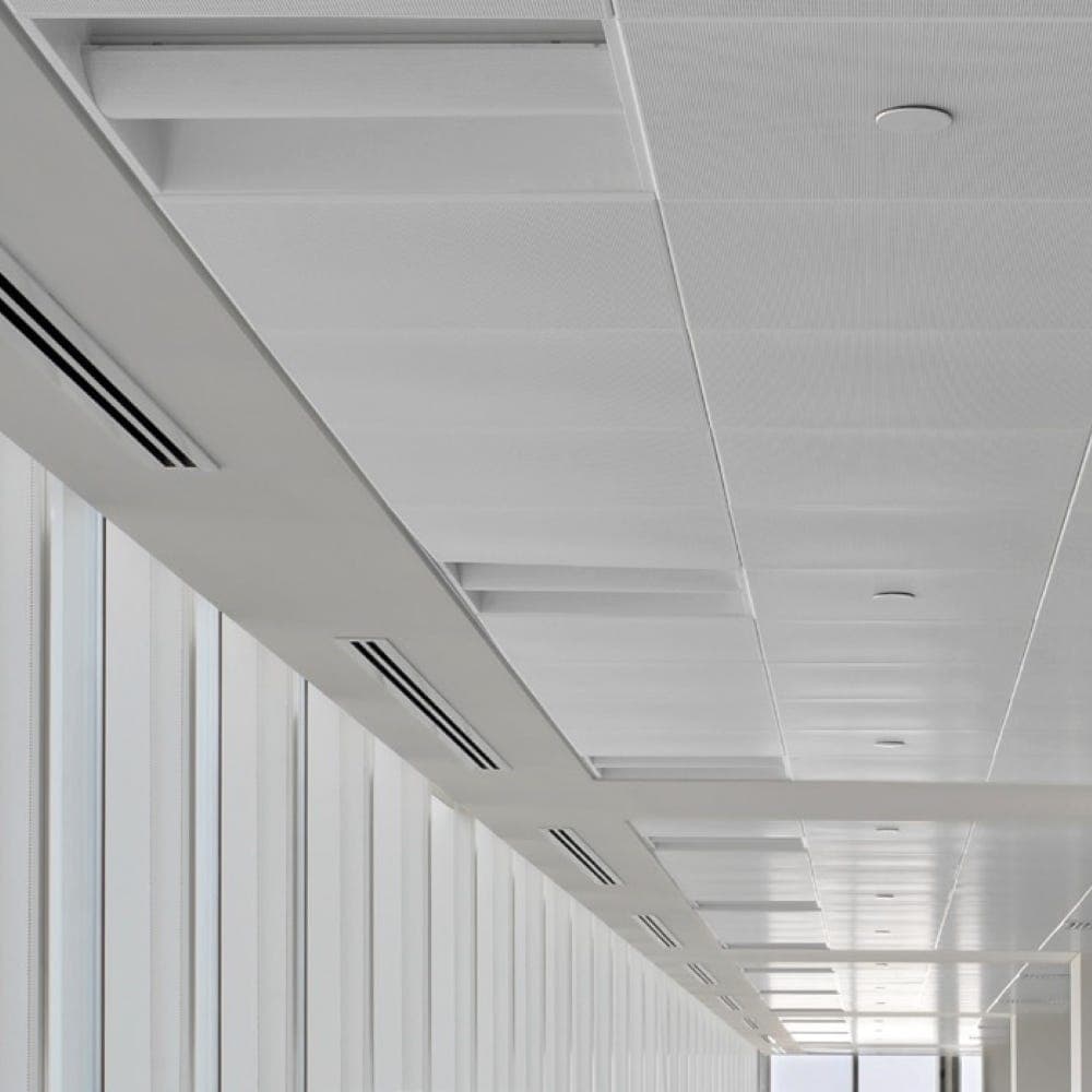 SAS System 150 Microperforation Rd1522 Surface Metal Ceiling Tile Clip-In Swingdown 600mm x 600mm - Pack of 16 | 5.76m2