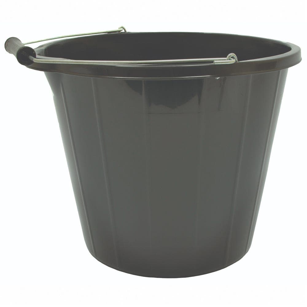 3 Gallon 14 Litre Bucket - Black