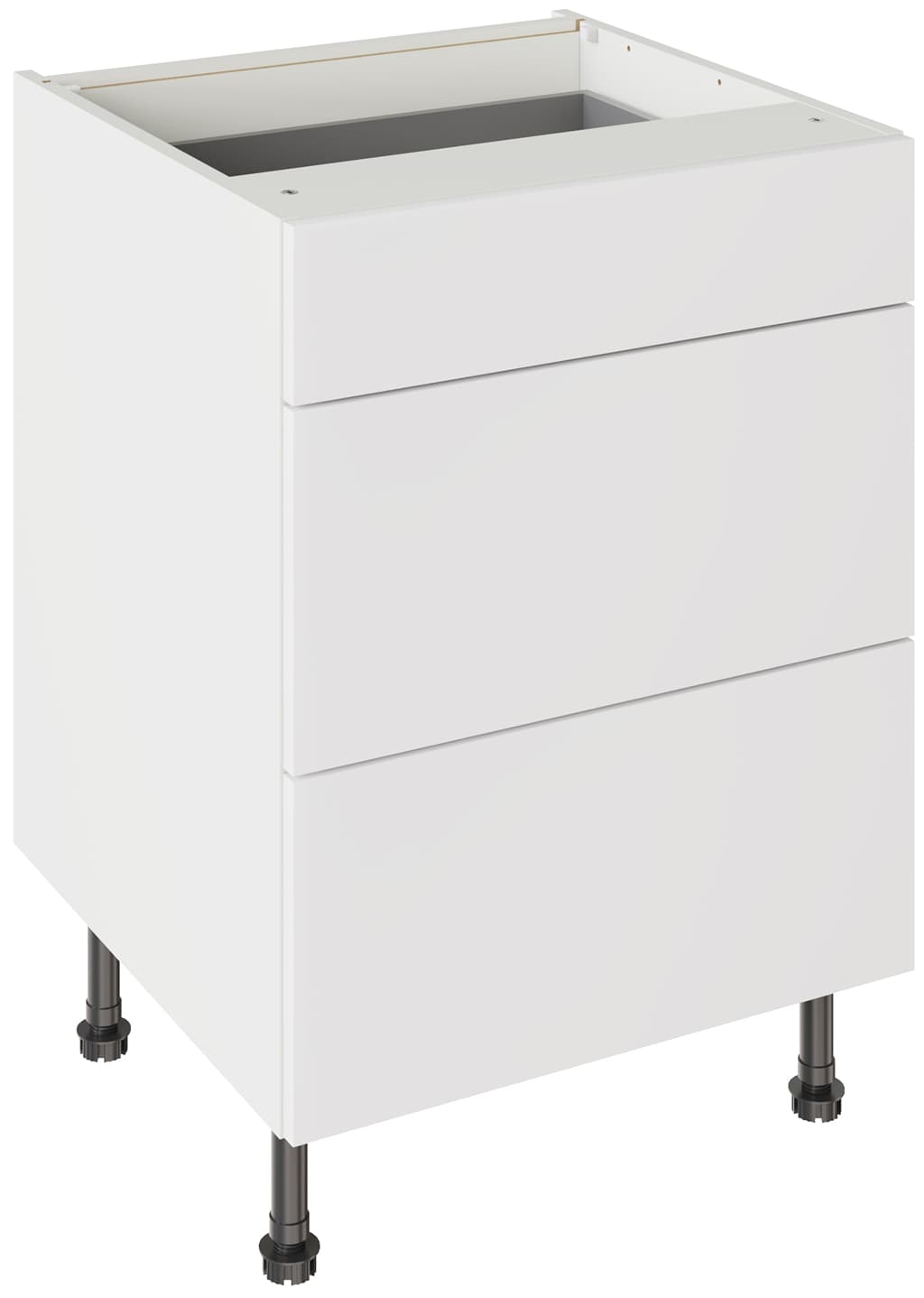 Flatpack 600 Sink/Hob Cabinet Slab Super Gloss White
