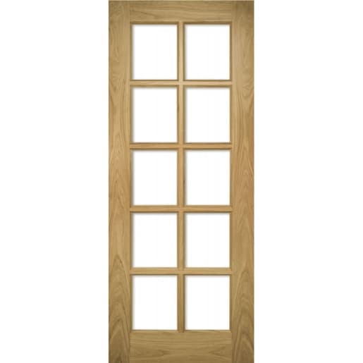 Deanta Bristol Unfinished Oak Bevelled Glaze 1981mm x 762mm x 35mm