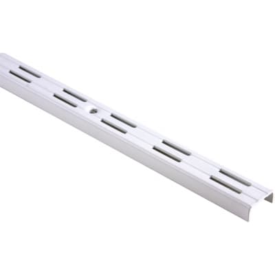 Twinslot Upright 1980mm White Antibacterial Coated