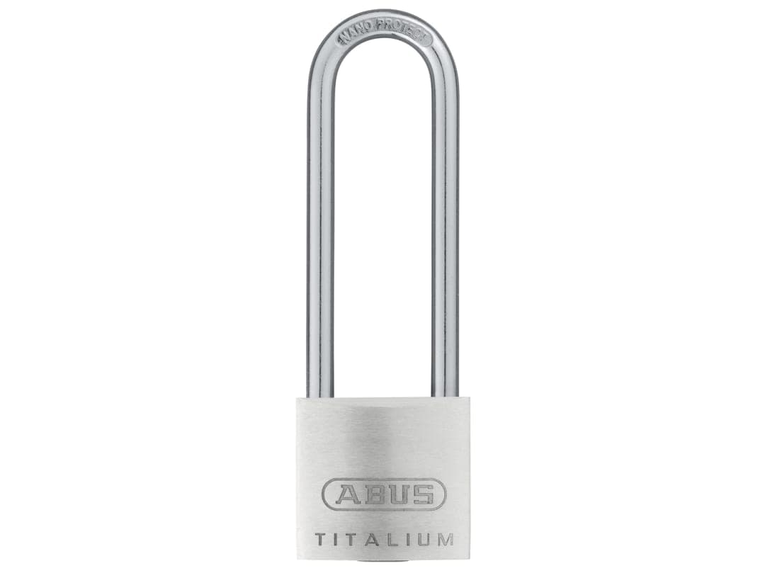 ABUS Mechanical 64TI/30mm TITALIUM™ Padlock 60mm Long Shackle Keyed Alike KA6311 10056192-01