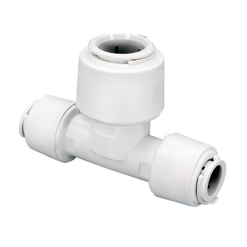 FloPlast Flofit+ Push Fit Reducing Tee - 15mm x 15mm x 22mm