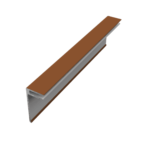 Naturale Cladding Aluminium Ventillator Cover Trim - 3mtr For Siberian Larch - Pack of 2