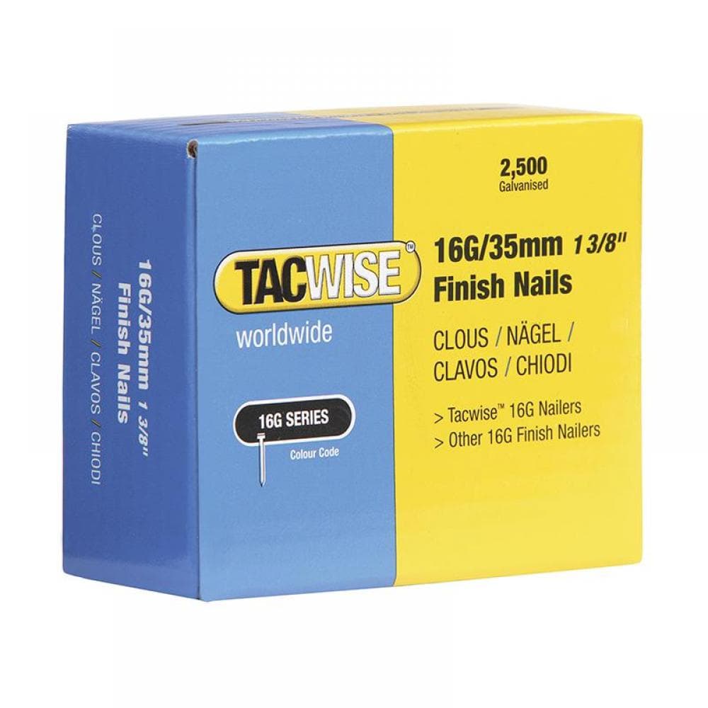 Tacwise 0319 16 Gauge Straight Finish Nails 40Mm (Pack 2500)