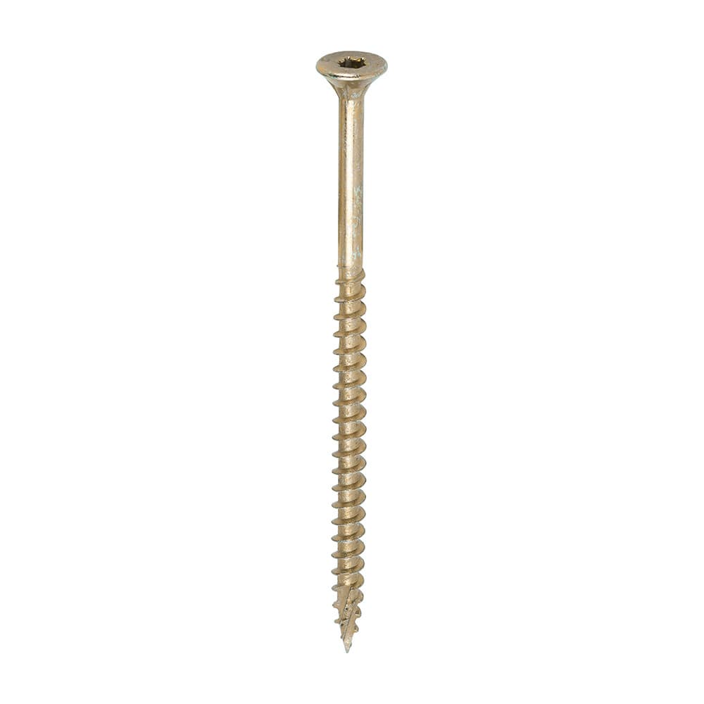 Timco 50090C2C C2 Clamp-Fix Multi-Purpose Premium Screws - Tx - Double Countersunk - Yellow 5.0 X 90 Box 100
