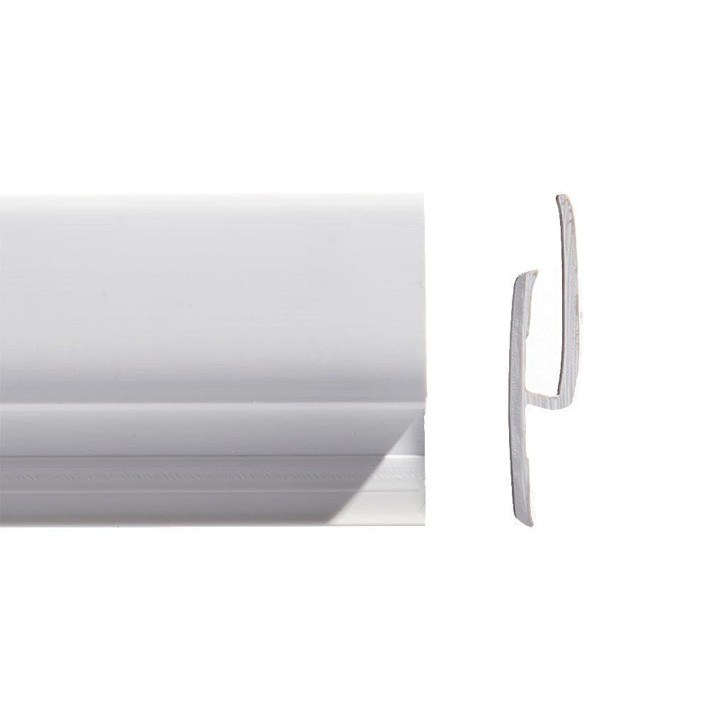 Altro Whiterock Single-part Cut Tile Transition Trim White 2500mm - G832/25
