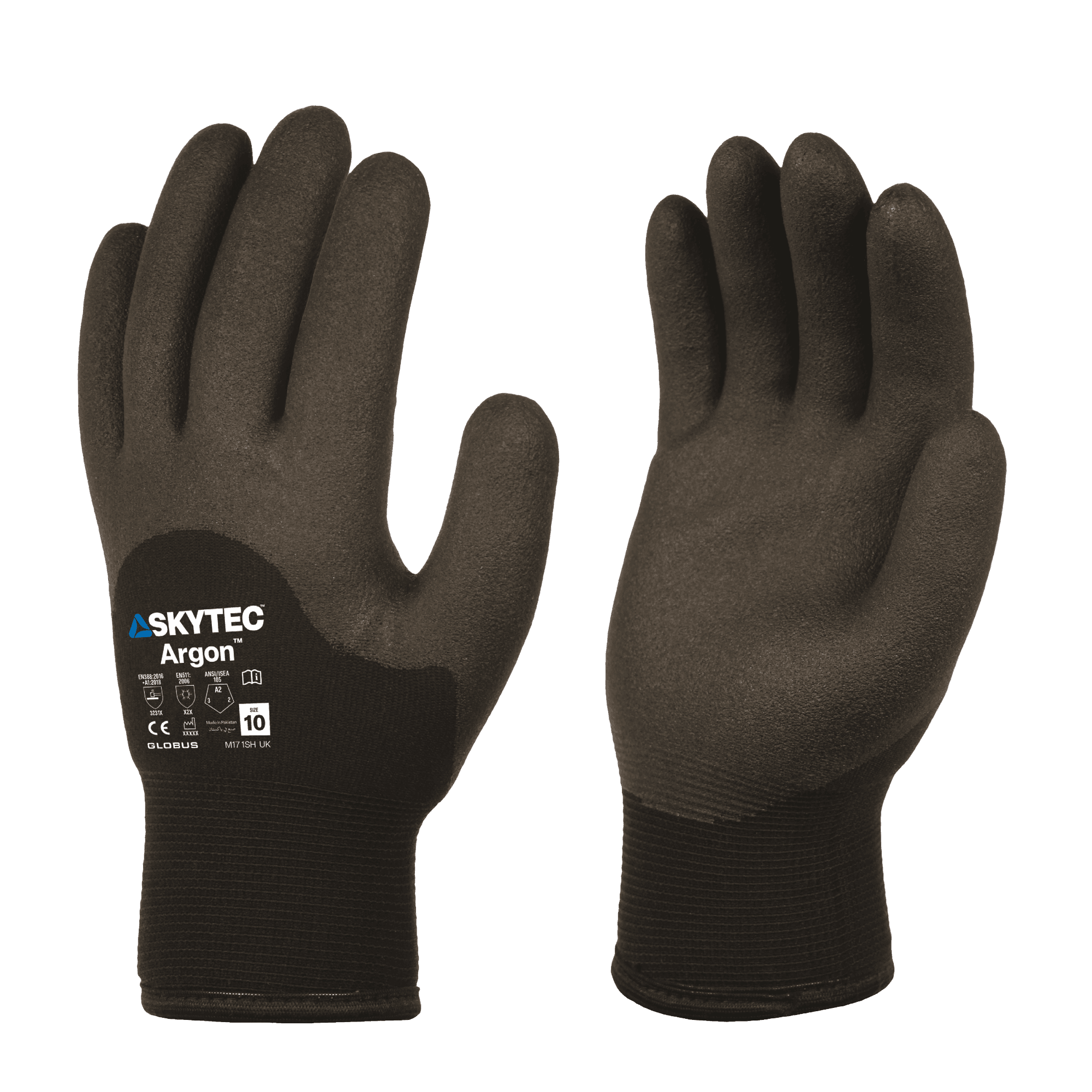 SKYTEC Argon Fleece Lined Thermal Insulated Water Repellent Work Gloves