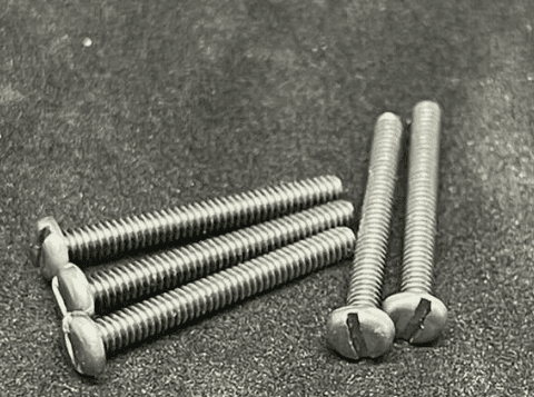 2UNC Slot Pan Machine Screw Self Colour