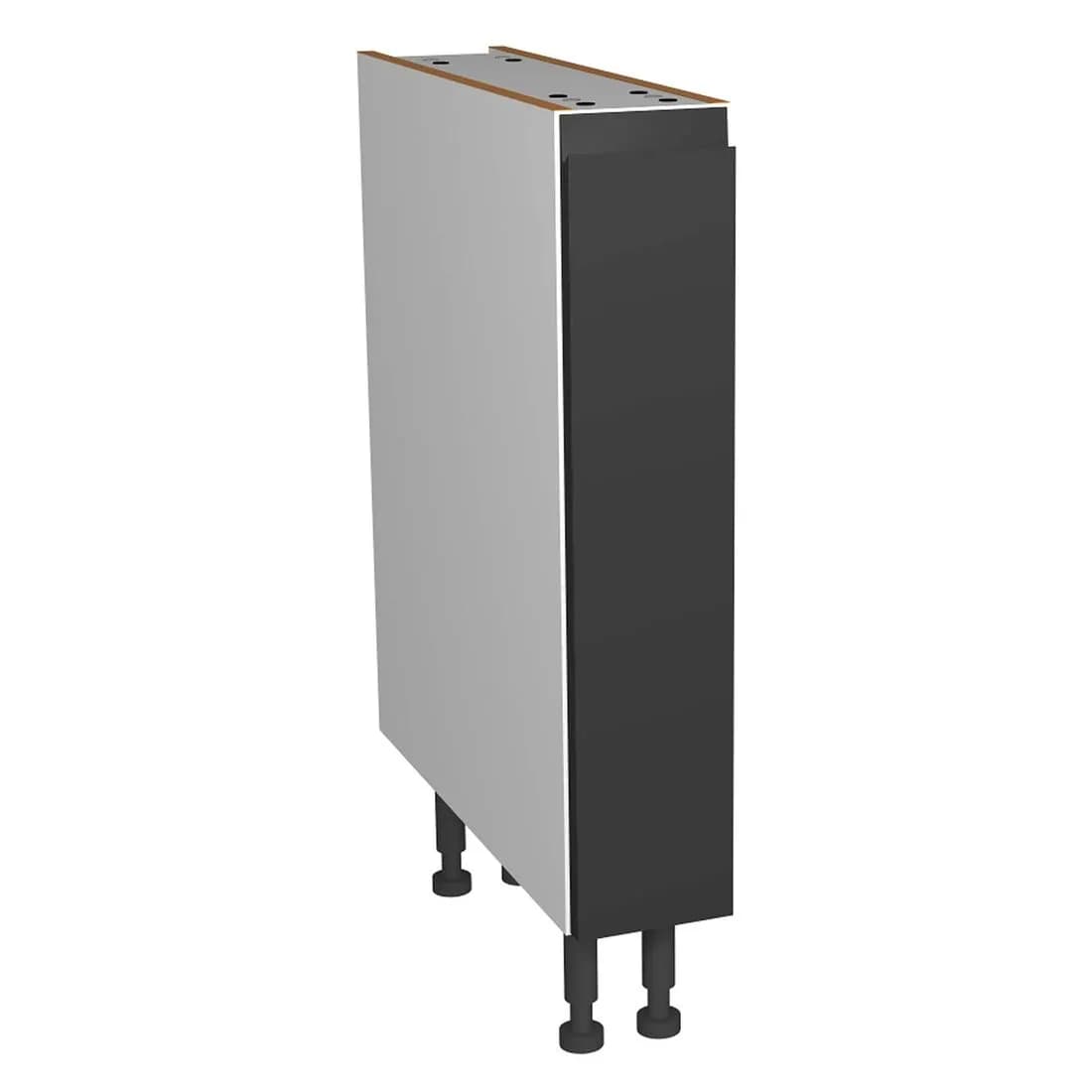 Pull Out Base Unit With Wirework Capri Dark Grey 150Mm
