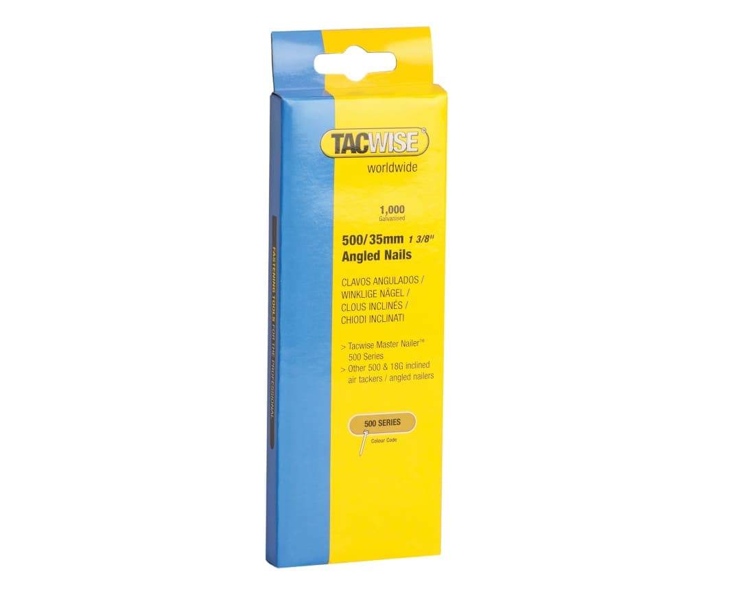 Tacwise 500 18 Gauge 35mm Angled Nails (Pack 1000) 0482