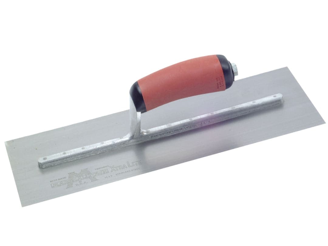 Marshalltown MPB14SSD Pre-Worn PermaShape® Finishing S/S Trowel DuraSoft® Handle 14 x 5in MPB14SSD