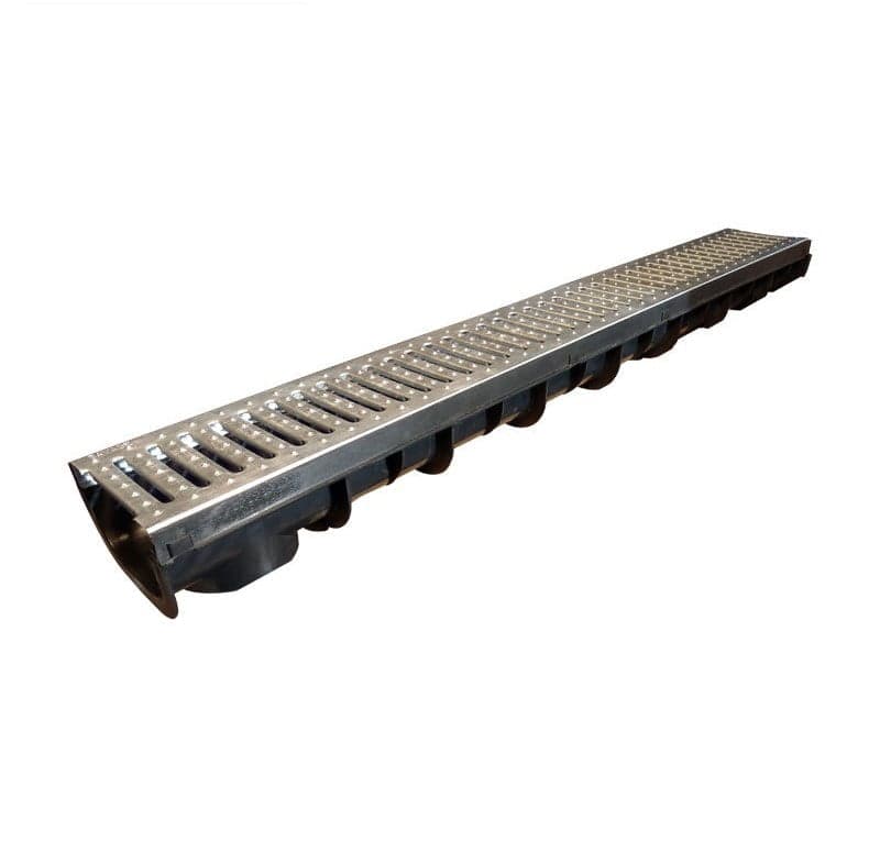 Plastic with Galvanised Channel Drain