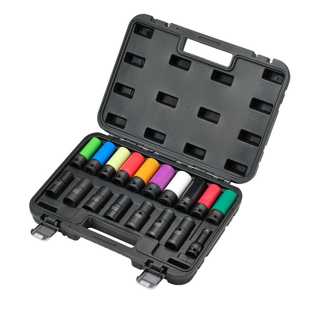 Wheel Nut Socket Set 1/2in Sq. Dr. (18 Piece) 28198