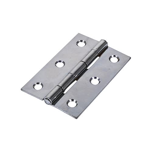Timco Plain Butt Hinge - Fixed Pin (1838) - Polished Chrome TIMbag 1 434123P