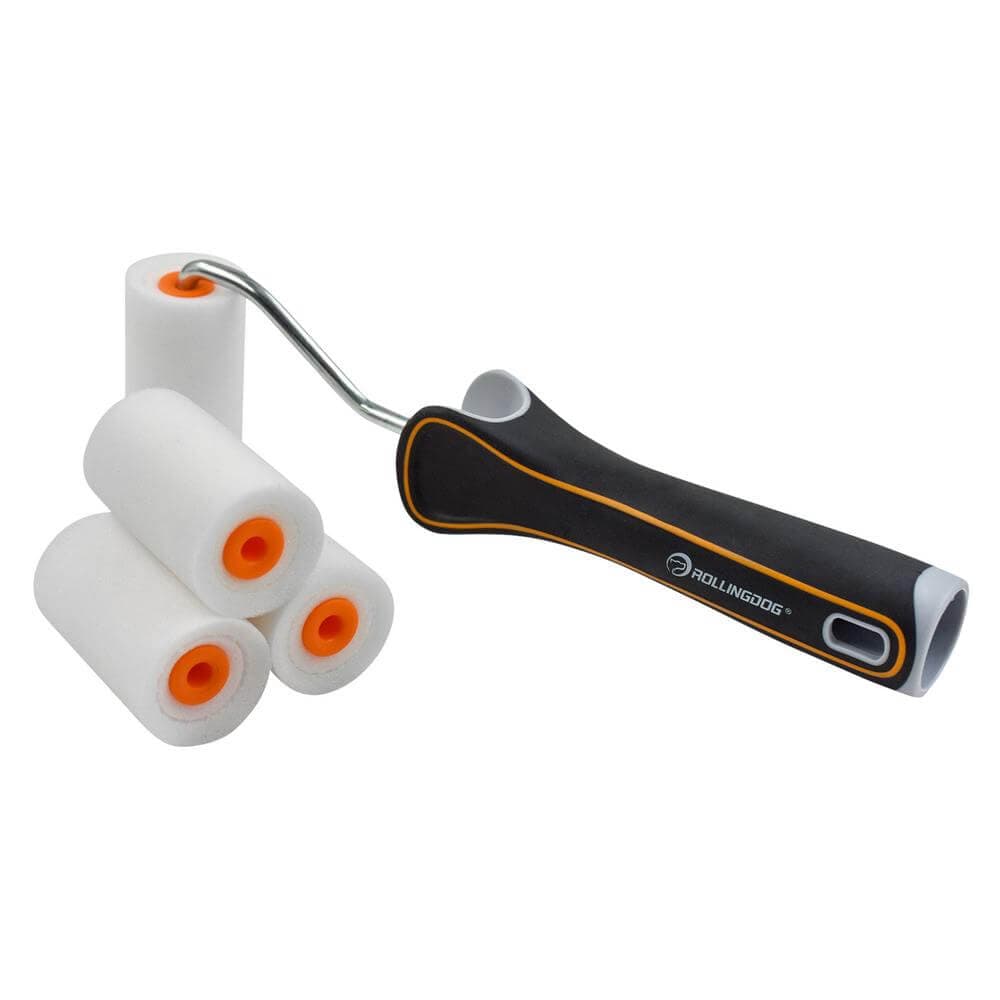 Rollingdog Super-Edge™ Mini High-Density Paint Roller Set 2in/50Mm (5 Piece) Pk 1 08591