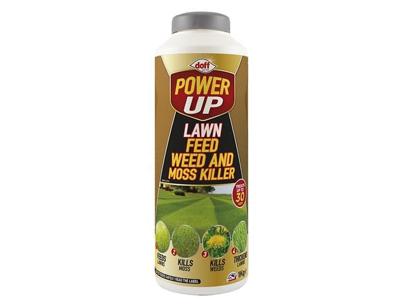 Doff F-LM-A00-DPU Powerup Complete Lawn Feed/Weed/Moss Killer 1Kg F-Lm-A00-Dpu