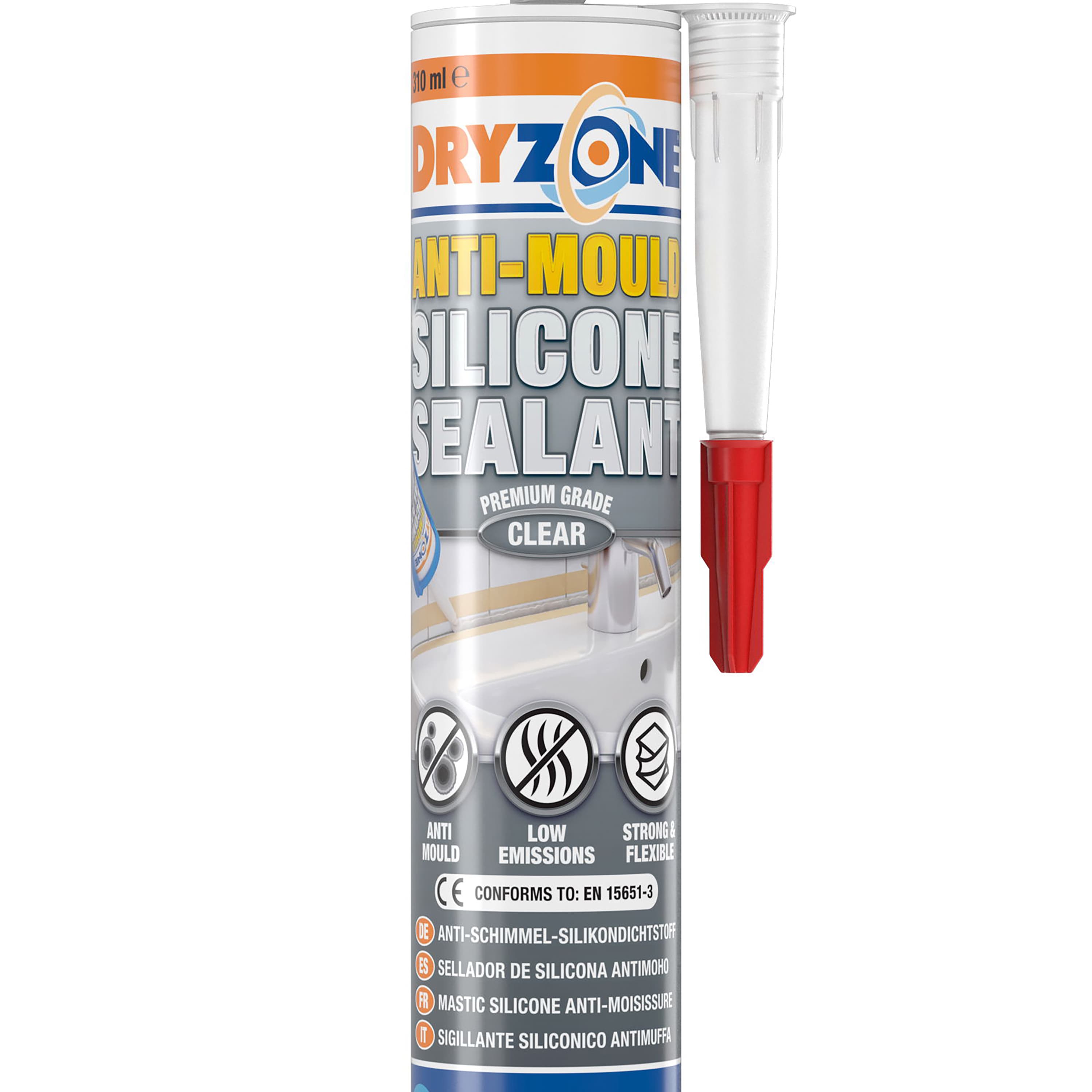 Safeguard Dryzone Anti-mould Silicone Sealant Clear 310 Ml