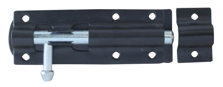 4Trade Tower Bolt Straight Black 100mm