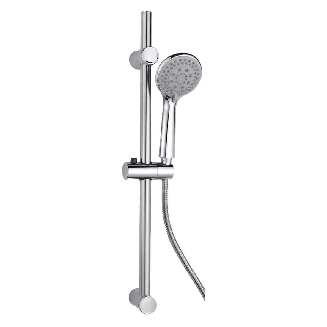 Shower Rail Kit With Handset Chrome Croydex 5 Function