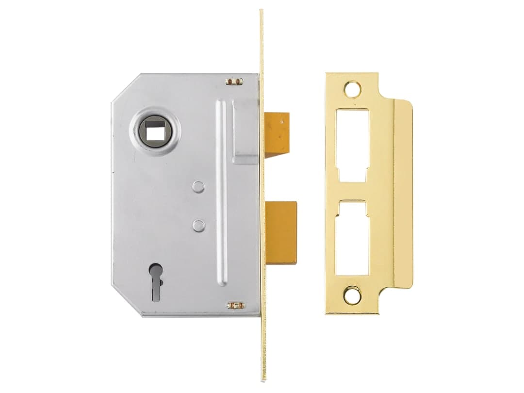 Yale Locks PM246 Internal 2 Lever Mortice Sashlock Polished Brass 80mm 3in 6.50246E+11