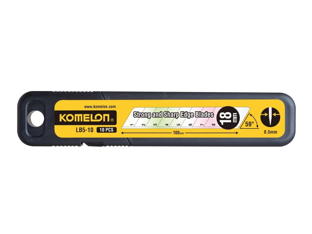 Komelon Snap-Off Blades 18mm (Pack 10) LB510