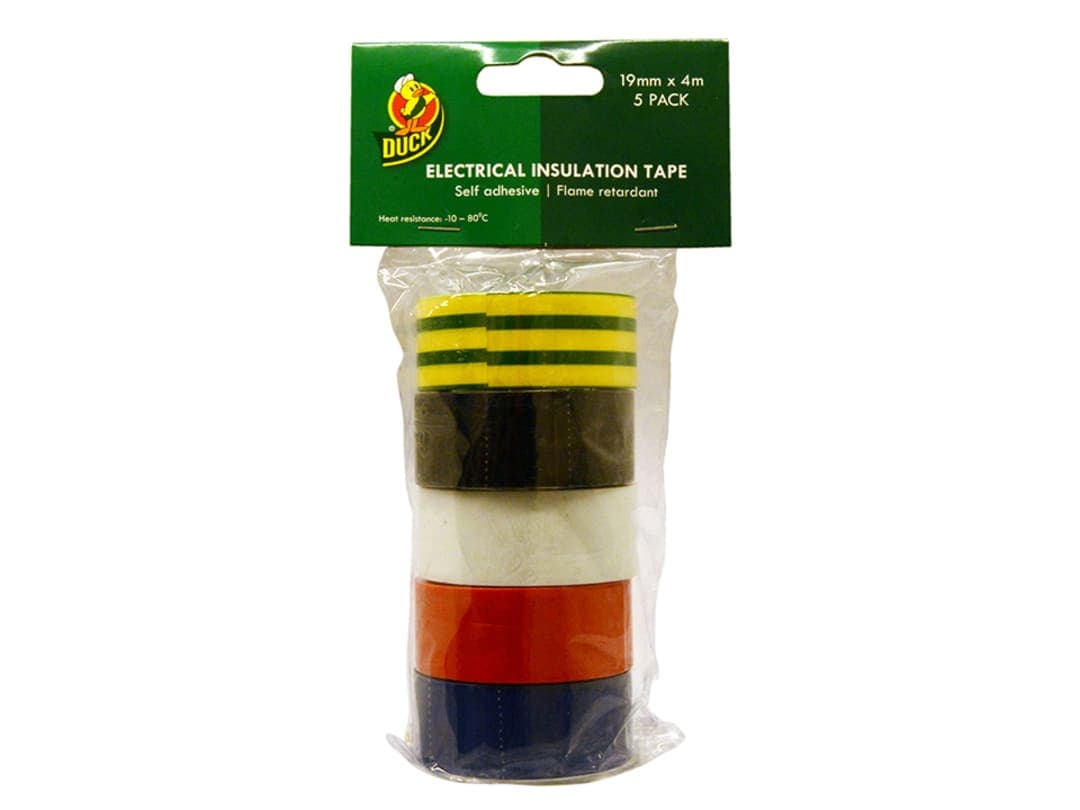 Shurtape Electrical Tape Multipack x 5 19mm x 4m 260197 260197