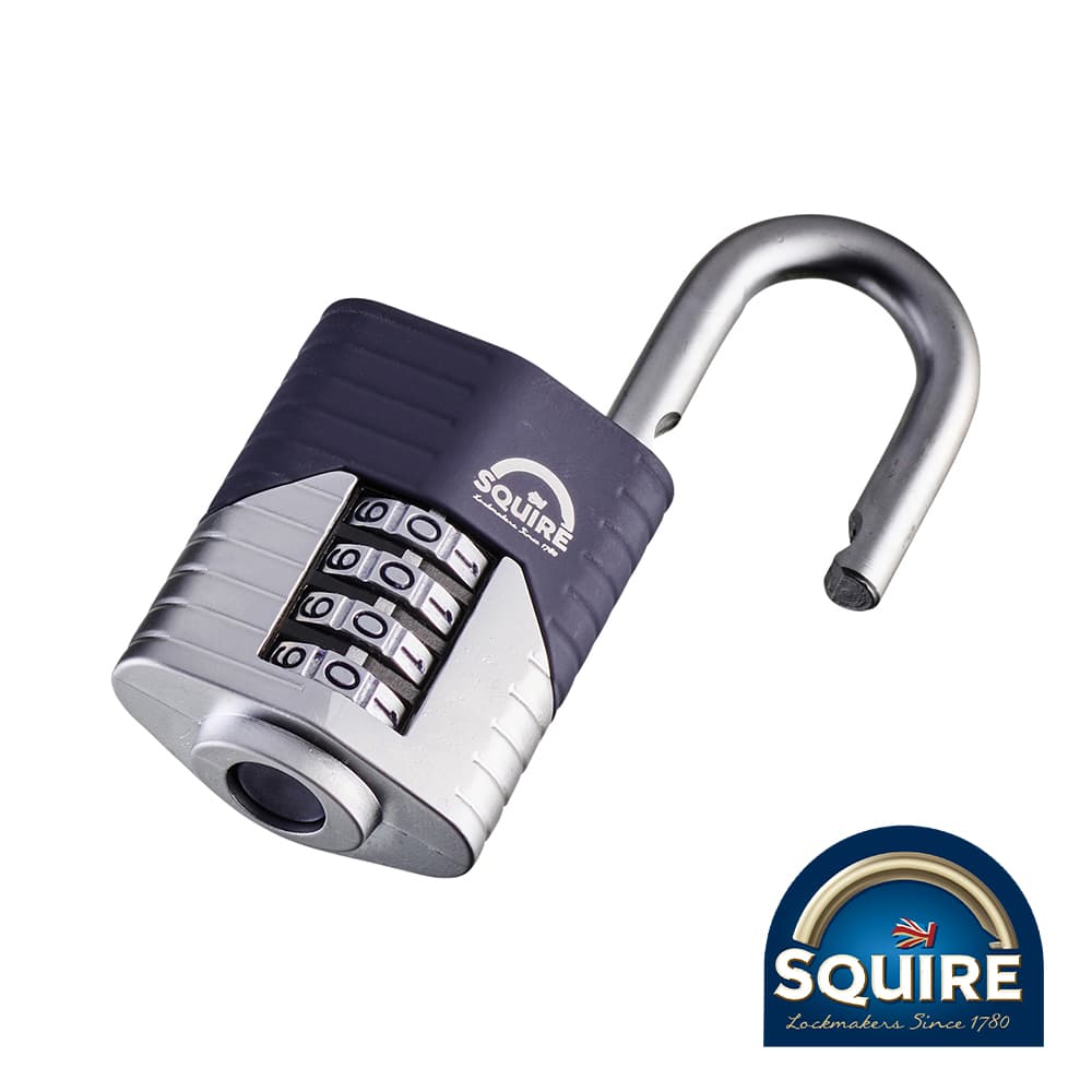 Squire SQR701701 Vulcan Combination Padlock - Boron Open Shackle - Vulcan Combi 40 40Mm Blister Pack 1