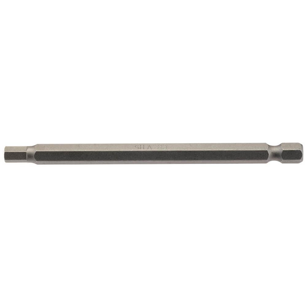 Draper 64374 Hexagonal Insert Bit 5Mm 1/4in Hex 100Mm Long (Pack Of 1) each