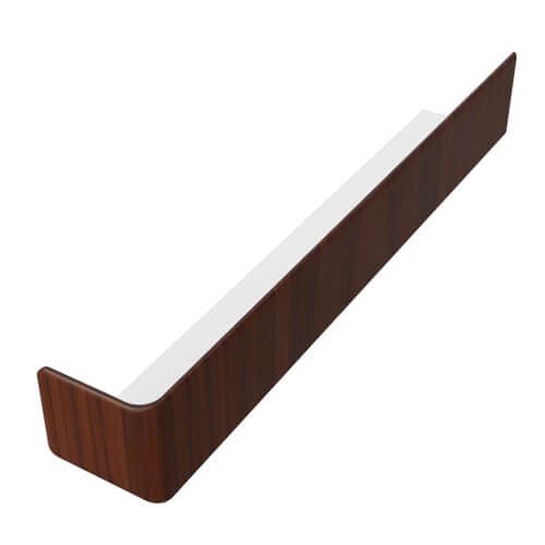 Rosewood Fascia Board External Corner - 300mm