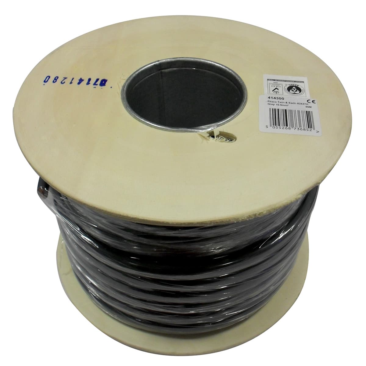 Pitacs 6242YH 10mm Twin & Earth Cable Grey 50m