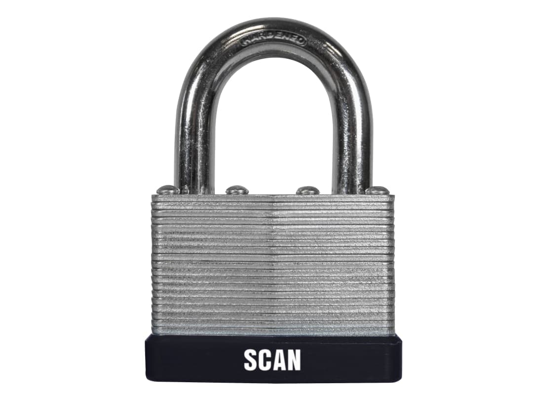 Scan Laminated Steel Padlock 50mm QC0150