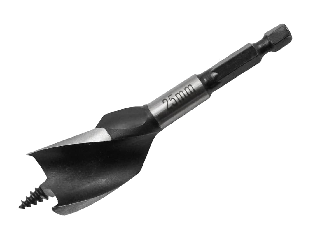 Faithfull Tri-Point Speed Auger Bit 25mm Stubby FAITPAS25