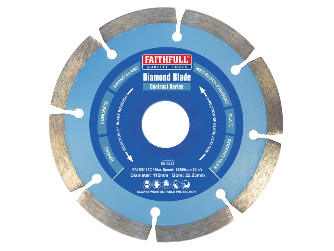 Faithfull Contract Diamond Blade 115 x 22.2mm FAIDB115C