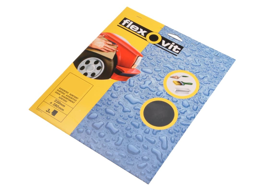 Flexovit Waterproof Sanding Sheets 230 x 280mm 150G (25) 63642558240