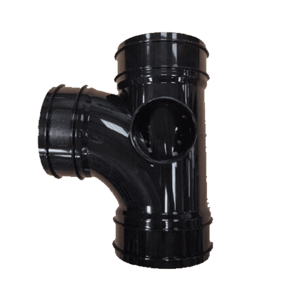 FloPlast Solvent Weld Soil Branch - 92.5 Degree x 110mm Black