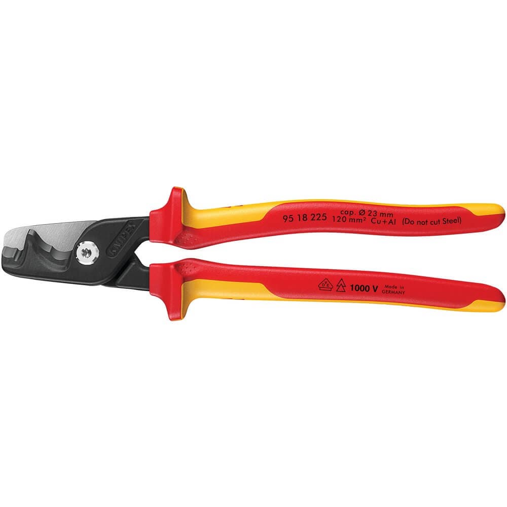 Knipex 95 18 225 Stepcut® Xl Vde Insulated Cable Shears 225Mm Pk 1 18131