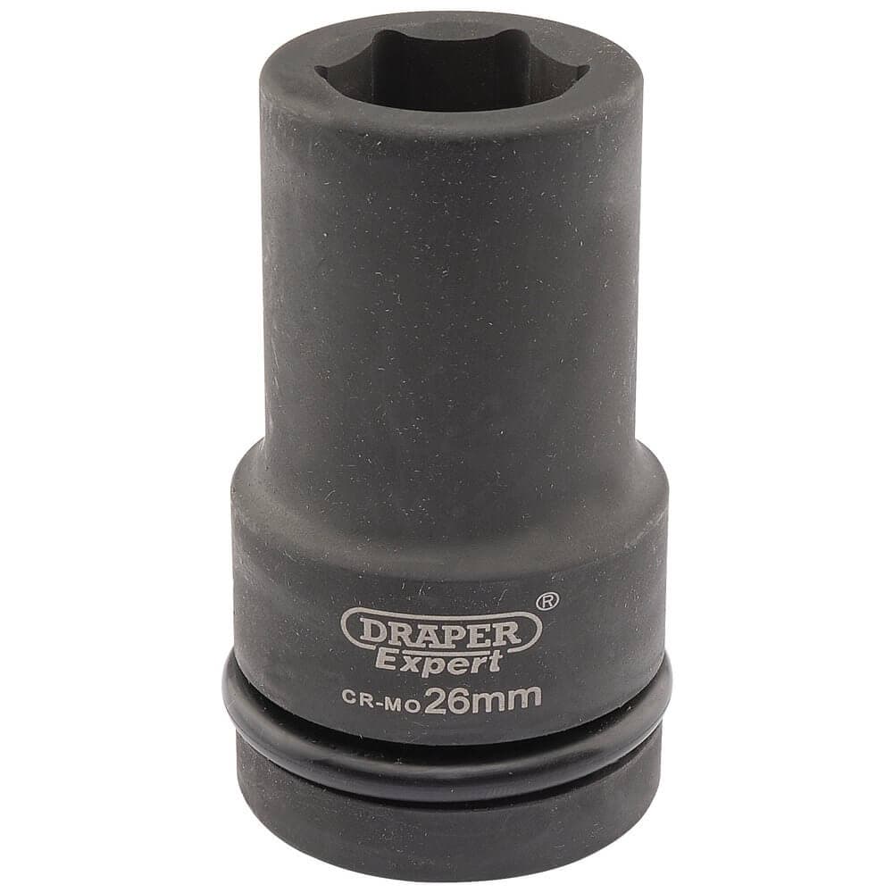 Draper Expert 05141 Expert Hi-Torq® 6 Point Deep Impact Socket 1in Sq. Dr. 26Mm each