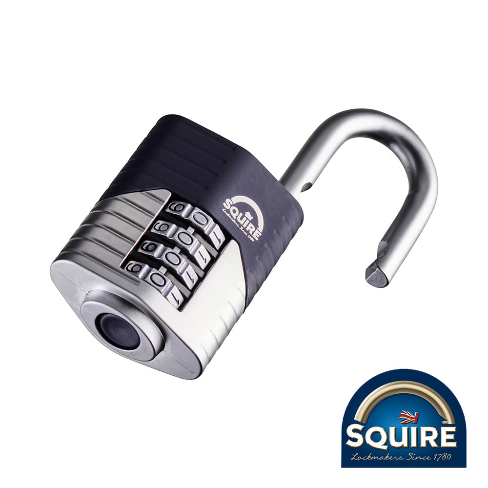 Squire SQR701368 Vulcan Combination Padlock - Boron Open Shackle - Vulcan Combi 50 50Mm Blister Pack 1