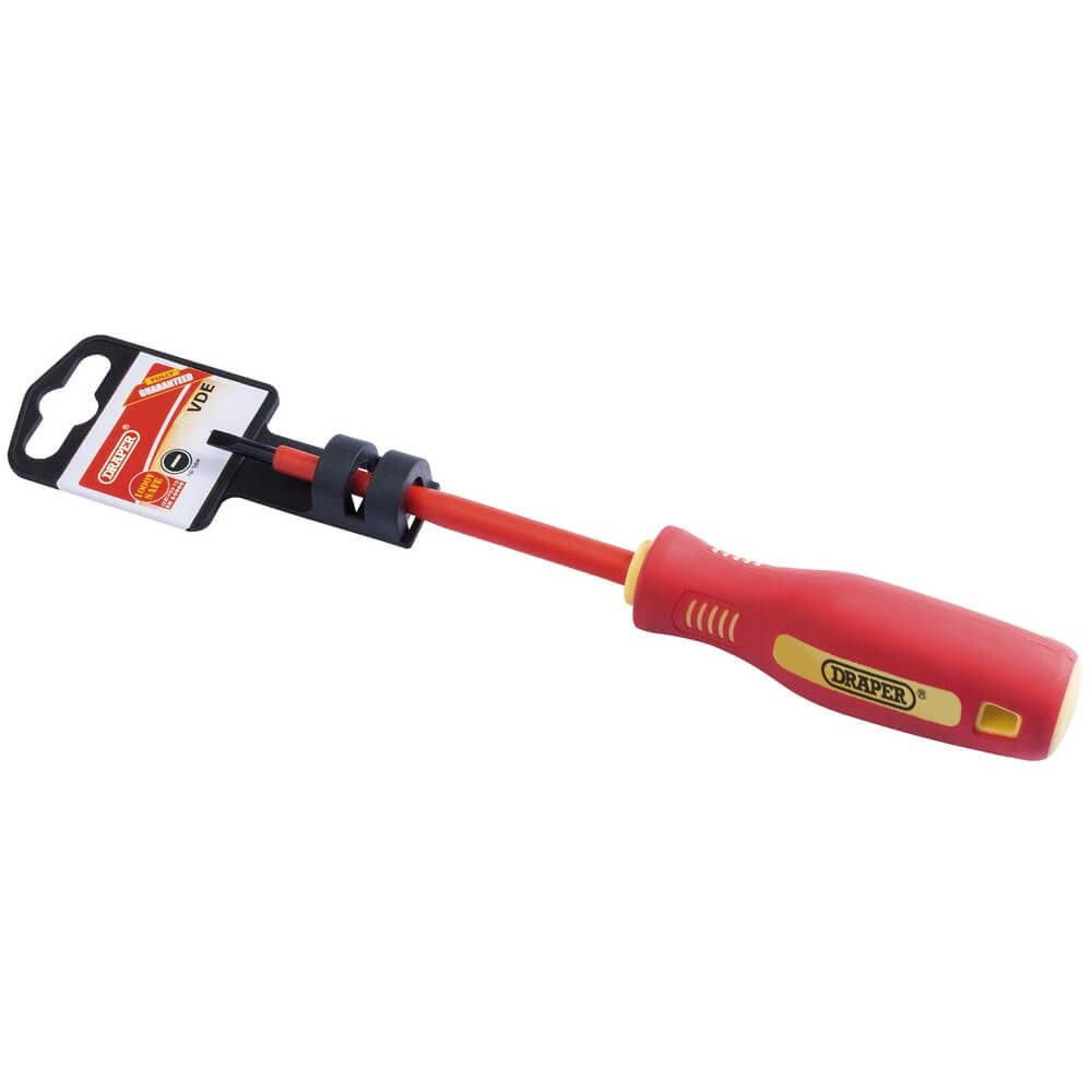 Draper 46517 Fully Insulated Plain Slot Screwdriver 4 X 100Mm each