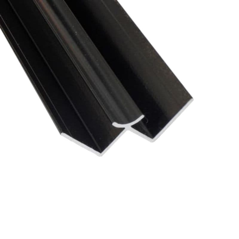 Laminate Wall Panel 10mm Internal Corner Trim - 2420mm Black