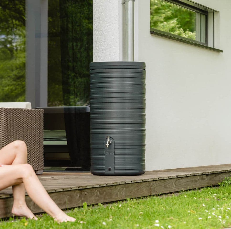 Nordic Water Tank 300 Litres – Graphite Grey 100% Recycled Plastic Graf