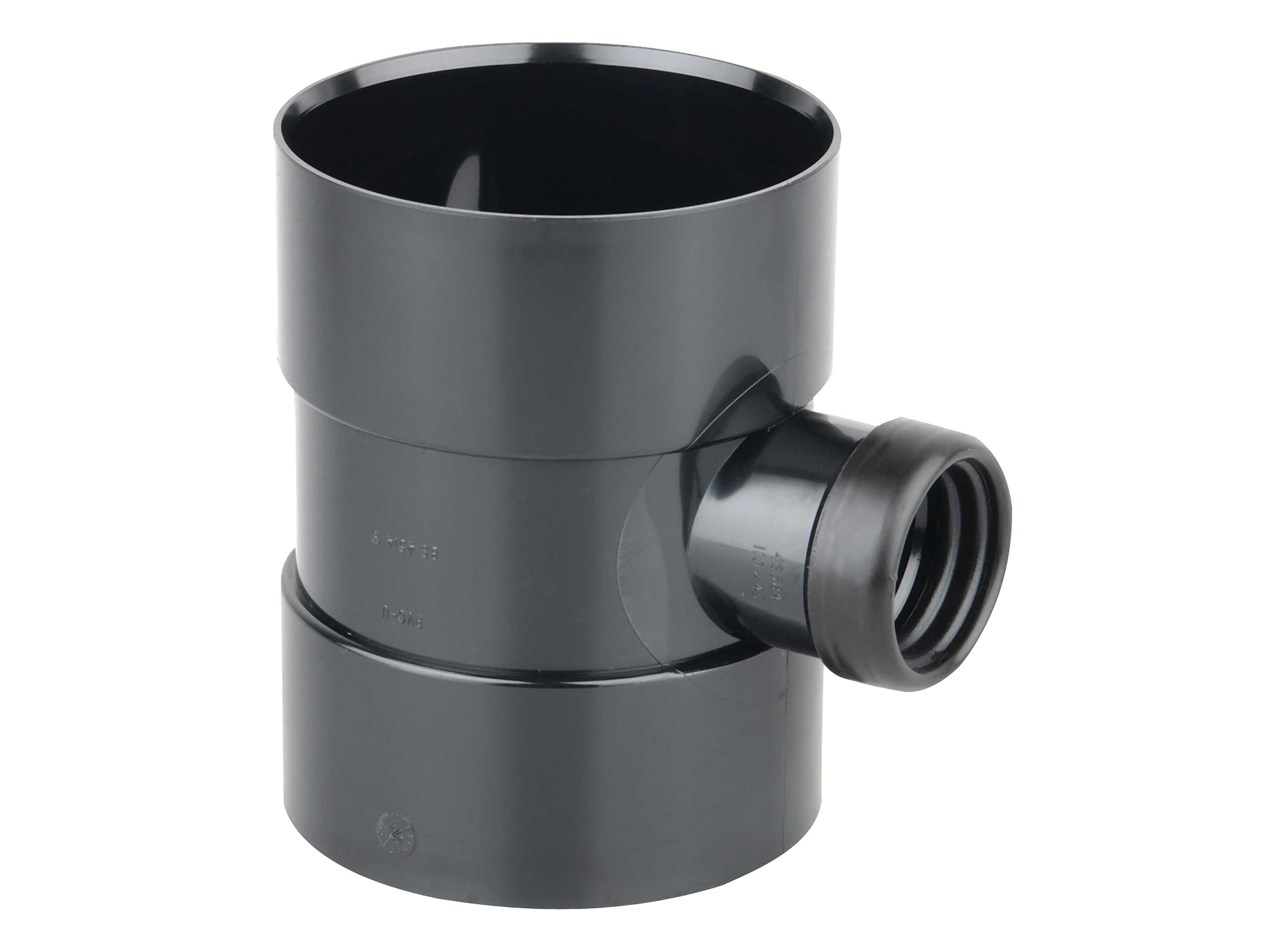 Wavin OsmaSoil D/SW bossed pipe (ring seal) 110mm black