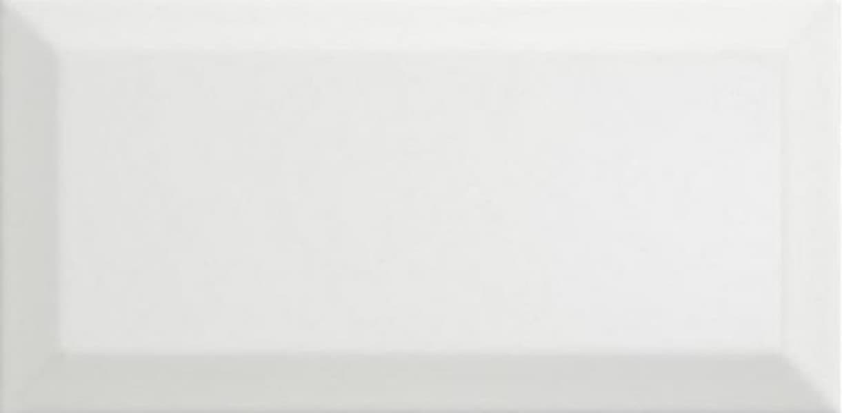 Johnson Tiles Bevel Brick Gloss White Tile 200 x 100mm - Qty 50