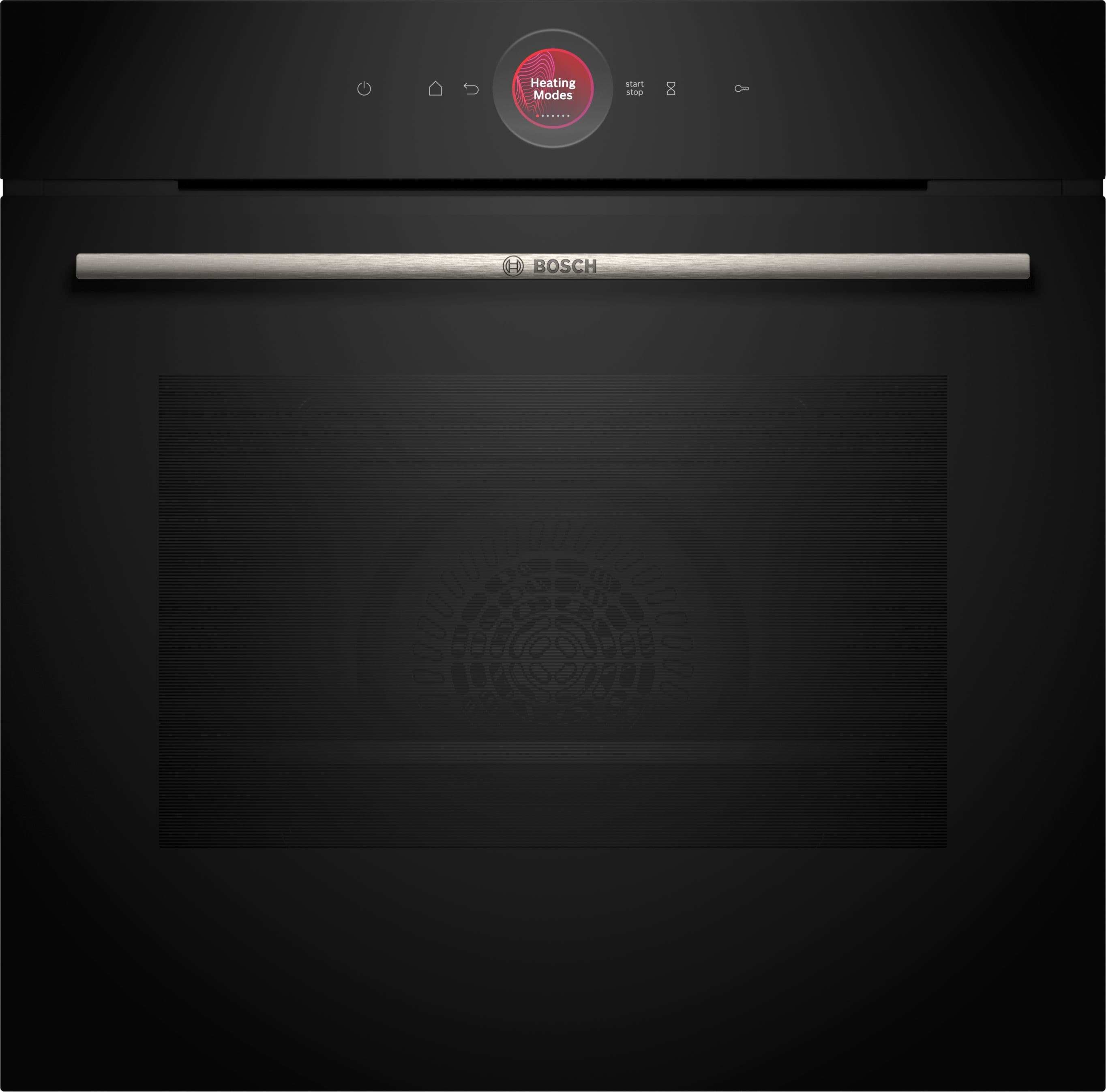 Bosch Serie 8 Built in Home Connect Pyrolytic Touch Control Single Oven Black 60cm - HBG7741B1B