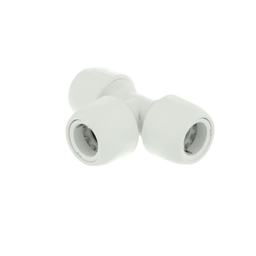 Hep2O equal tee white 10mm