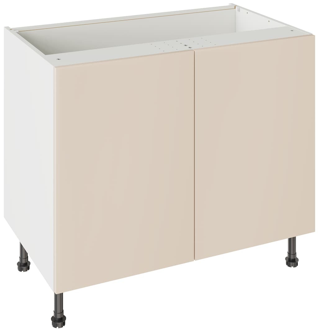 Flatpack 1000 Base Kitchen Cabinet Slab Super Gloss Cashmere