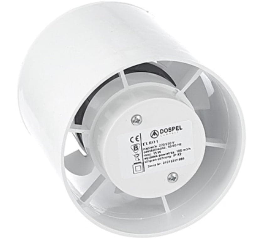 Euro 3 In Line Bathroom Fan 150mm