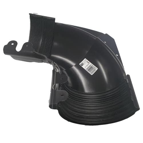 Steel Gutter Internal Adjustable Angle - 100 to 165 Degree x 135mm Black