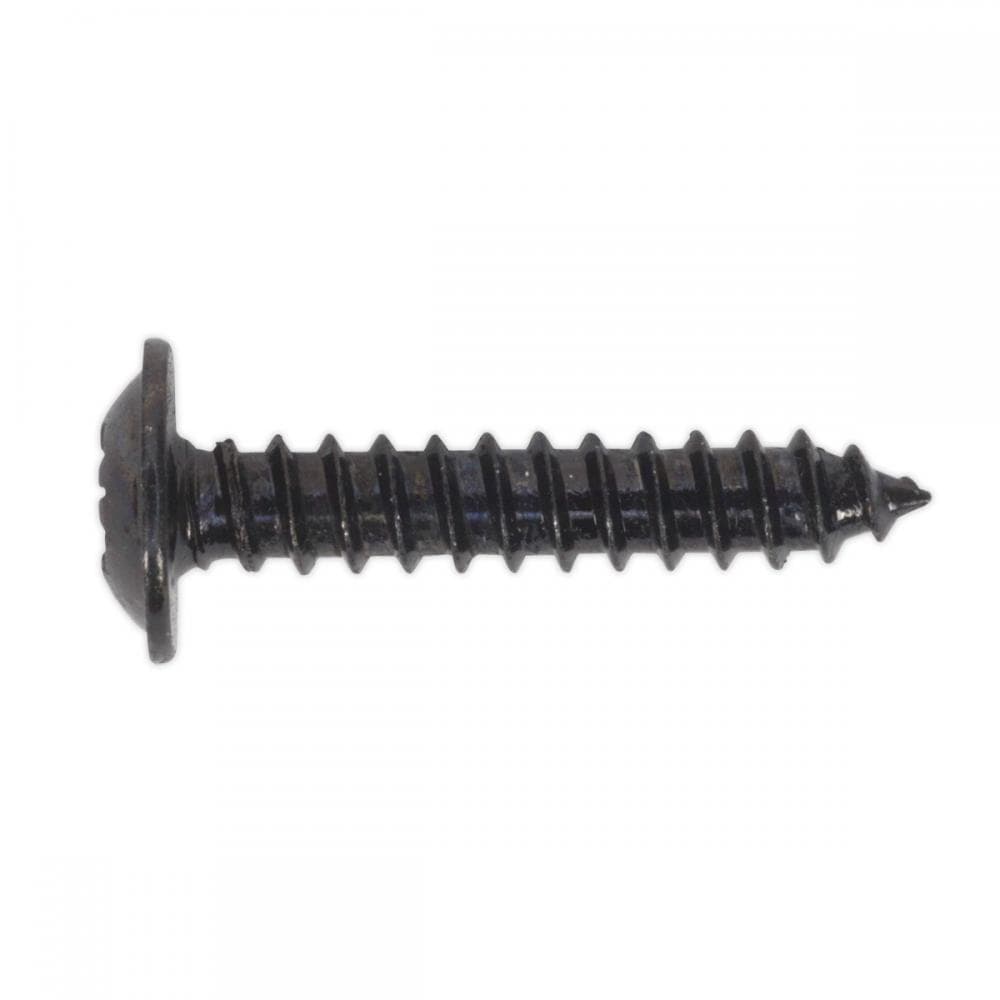 Sealey BST3519 Self-Tapping Screw 3.5 X 19Mm Flanged Head Black Pozi Pack Of 100